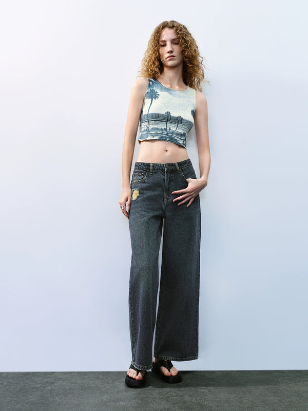 Wide-Leg Jeans