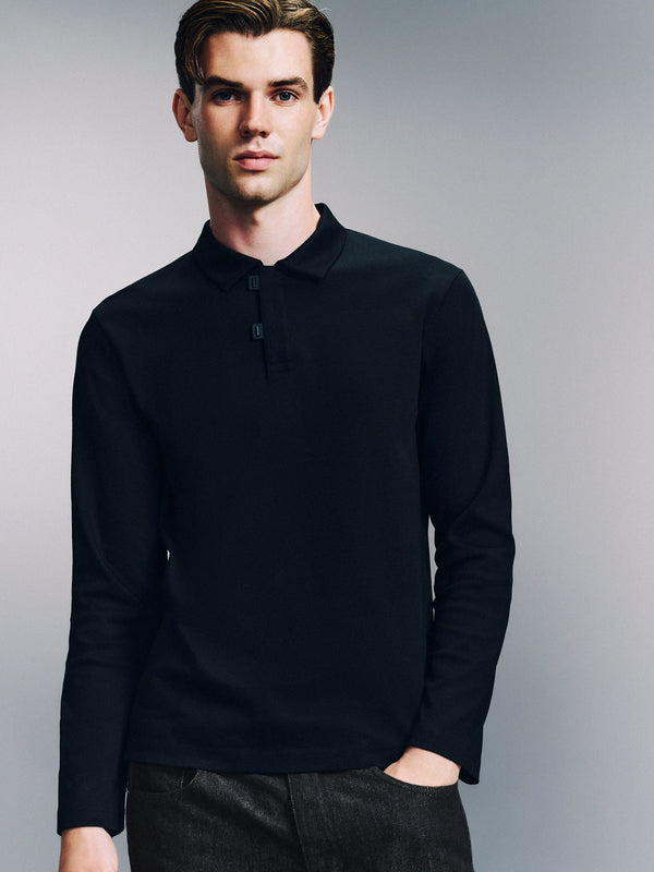 Regular Long Sleeve Polo Shirts