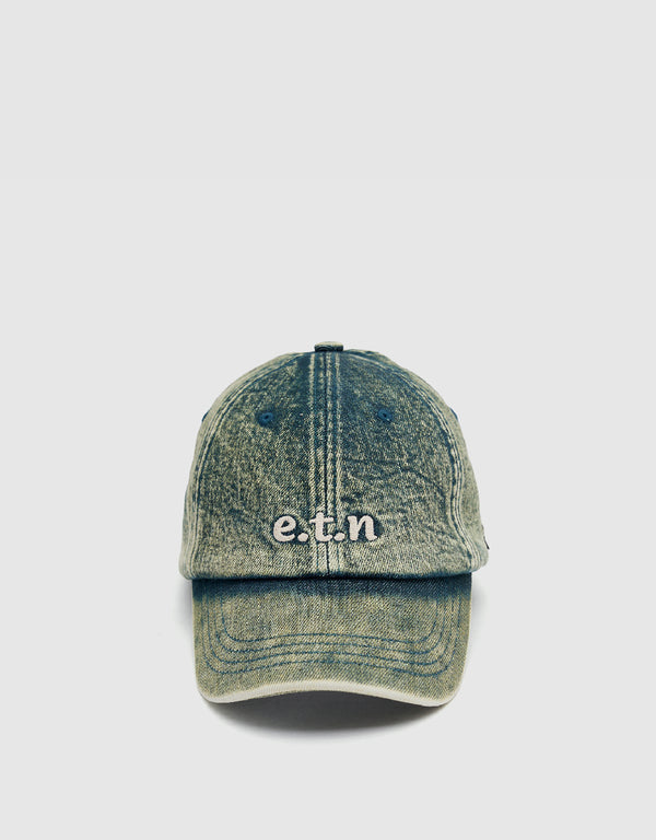 Letter Embroidered Denim Baseball Cap