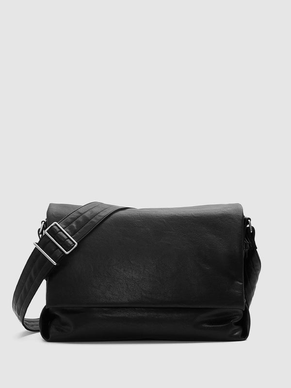Vegan Leather Buckled Shoulder Bags