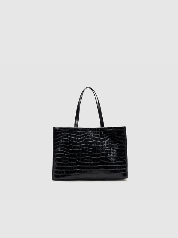 Tote Croc Embossed Shoulder Bags