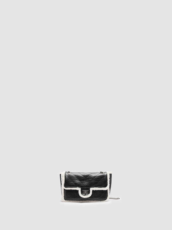 Fleece Trim Shoulder Bags