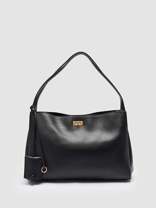 Faux Leather Oversize Shoulder Bags
