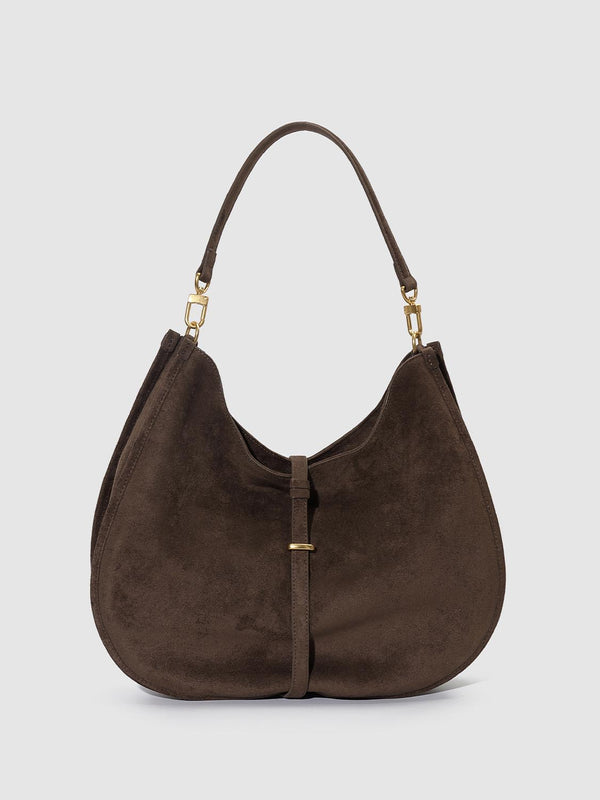 Buckle Detail Saddle Shoulder Bags