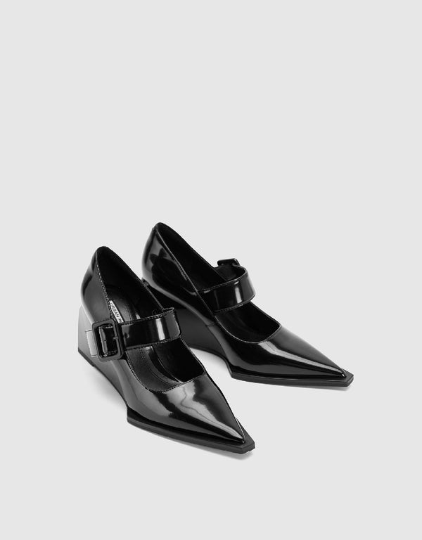 Pointed Toe Platform Pumps