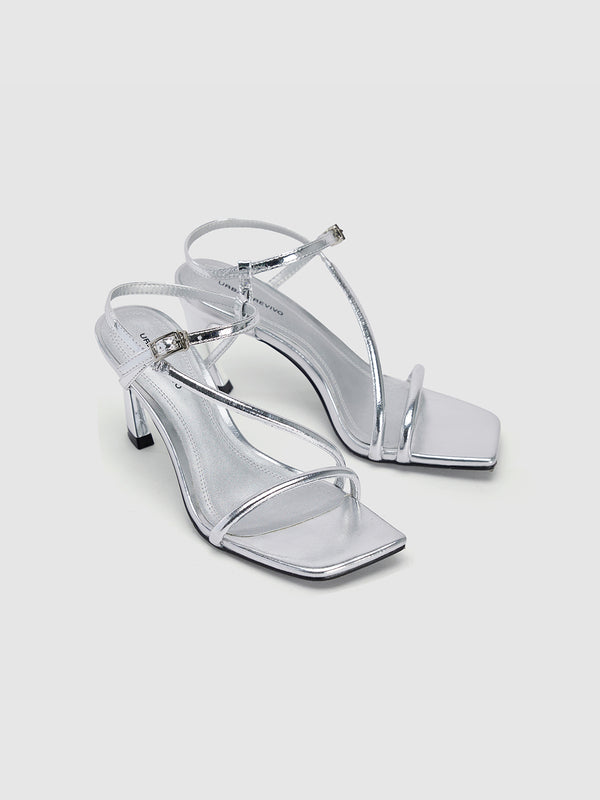 Square Toe Heeled Sandals