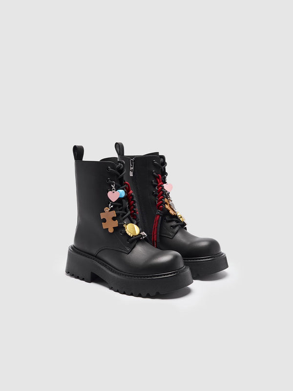 Charm Chunky Ankle Boots
