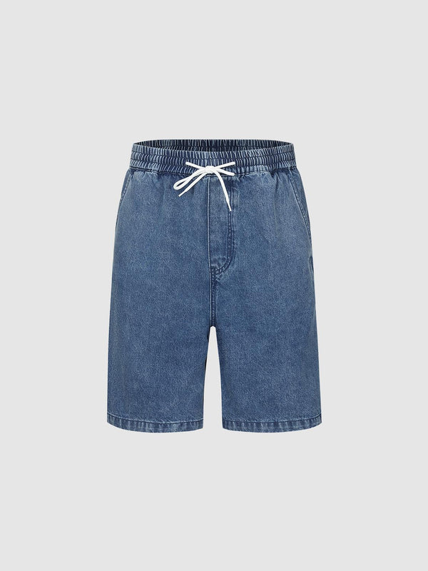 Pull On Denim Shorts