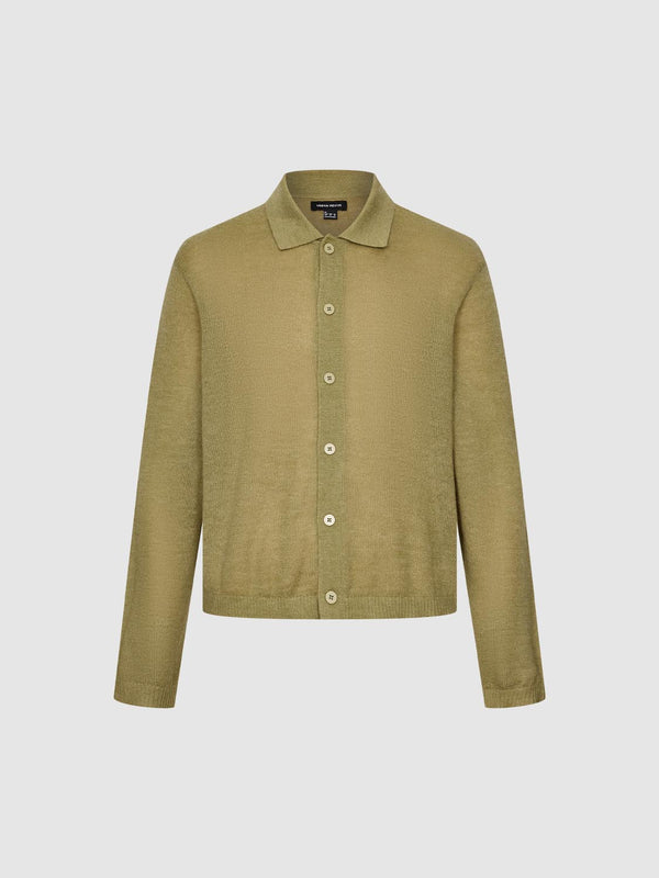 Collared Knitted Cardigans