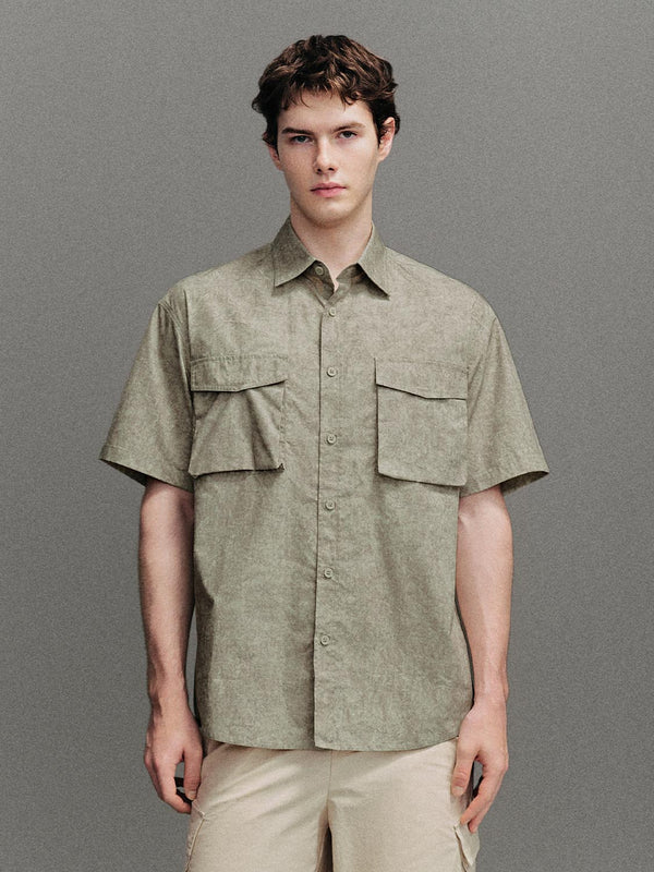 Flap Pocket Short Sleeve Shirts