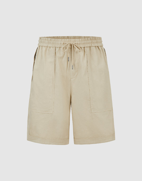 Elastic Waist Loose Shorts