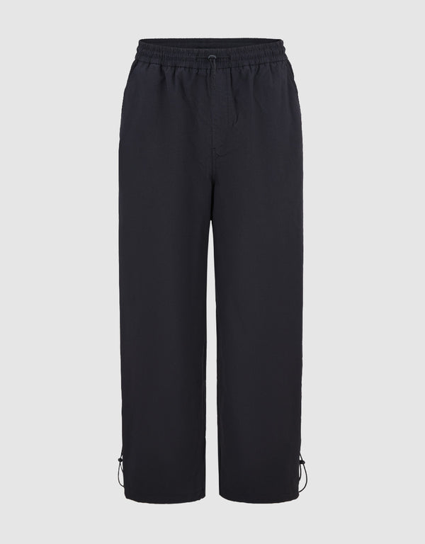 Drawstring Waist Straight Pants