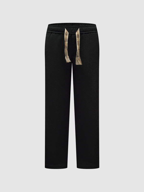 Drawstring Straight Pants