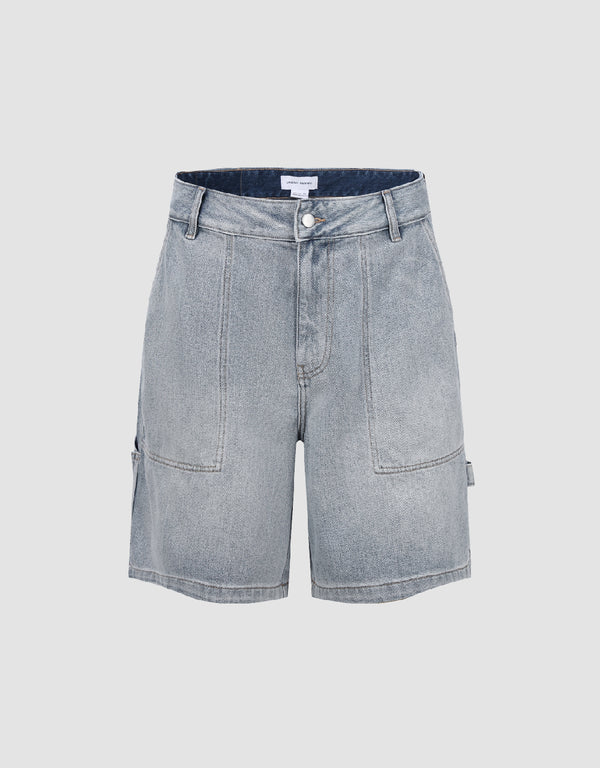Loose Denim Shorts