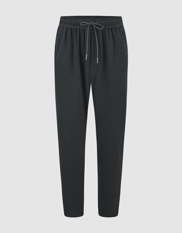 Drawstring Waist Straight Pants