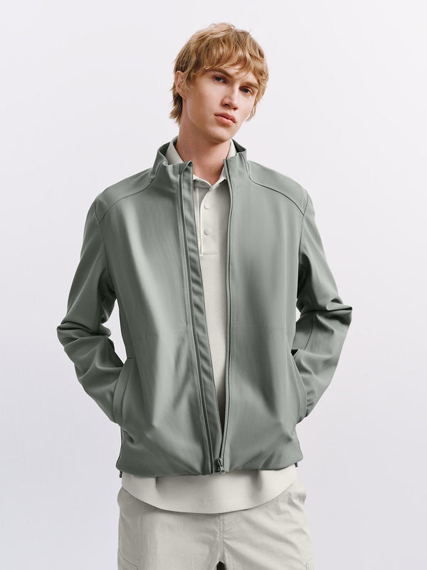 Stand Collar Full Zip Jackets
