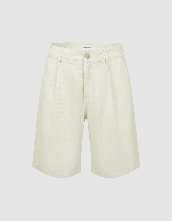 Straight Denim Shorts
