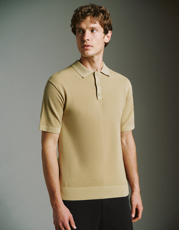 Knitted Polo T-Shirt