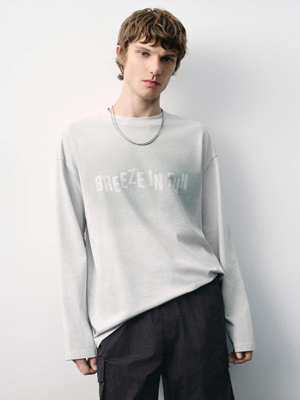 Printed Crew Neck Loose T-Shirt