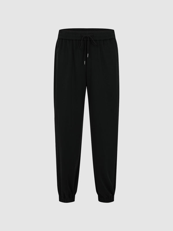 Drawstring Waist Jogger Pants