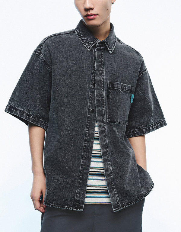 Button Up Denim Shirt