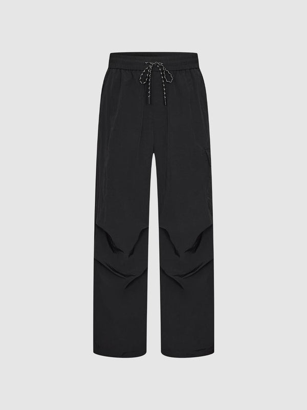 Drawstring Pull On Cinched Cargo Pants