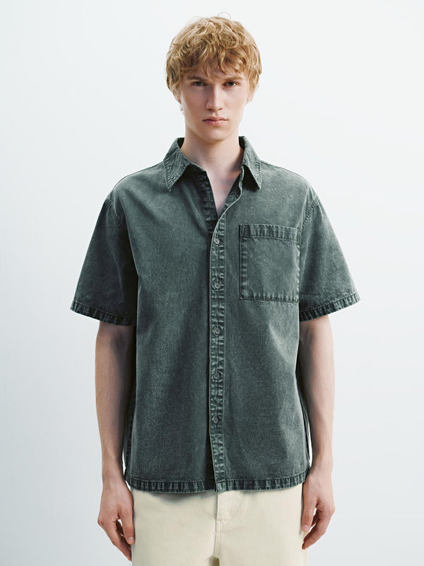 Denim Short Sleeve Shirts