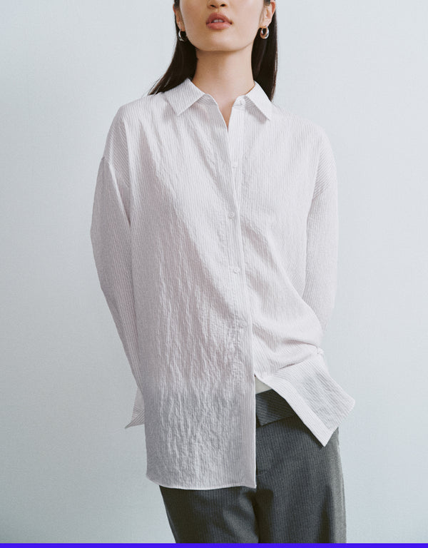 Textured Straight Shirt