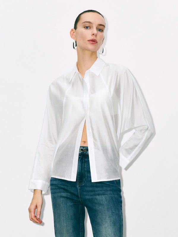 Button Up Straight Oversized Shirt