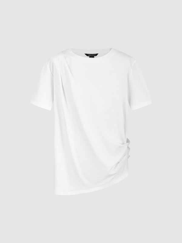 Crew Neck Straight T-Shirt