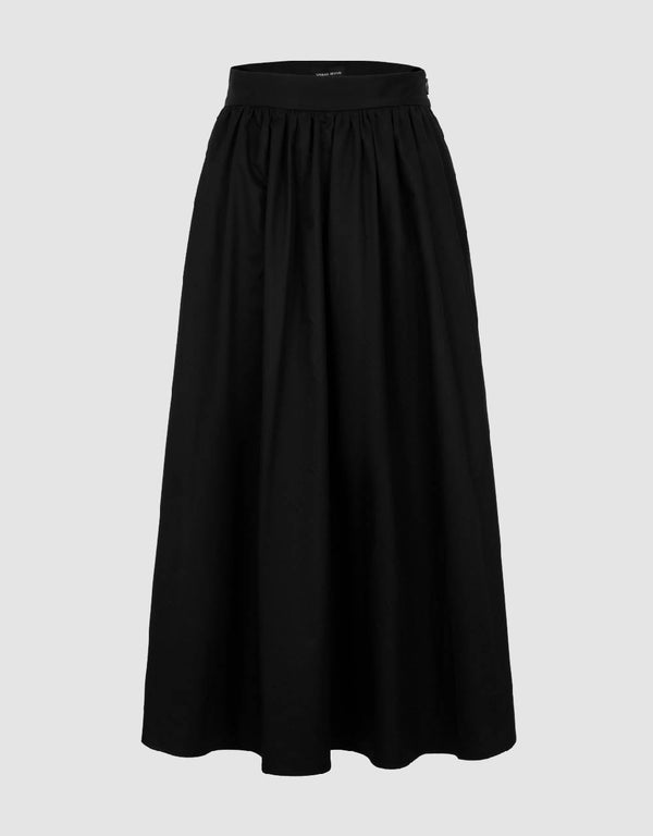 Midi A-Line Skirt