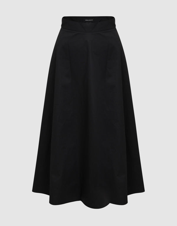 Midi A-Line Skirt