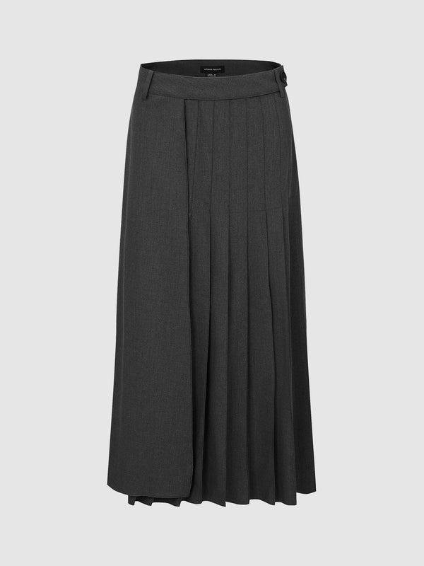 Pleated Loose A-Line Skirt