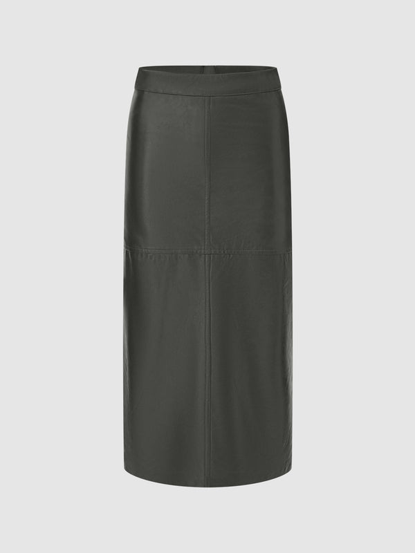 Leather A-Line Skirts