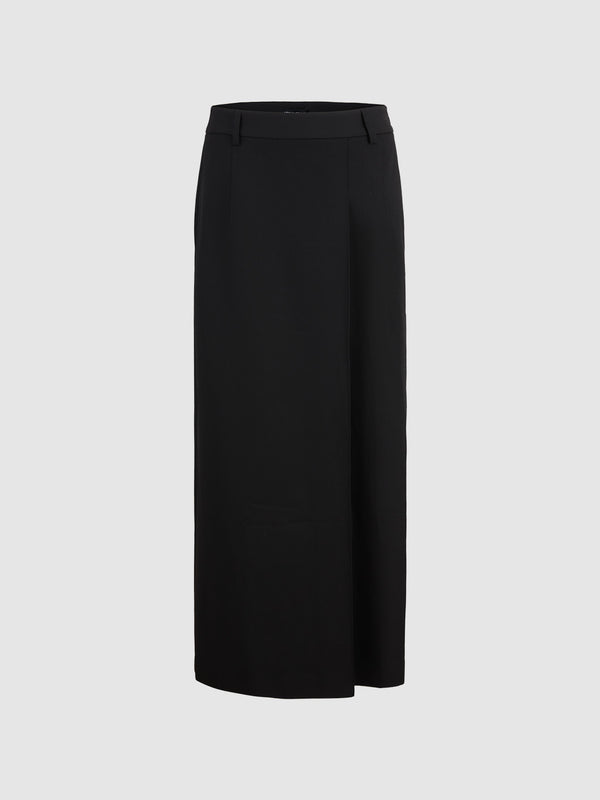 Tailored Midi A-Line Skirt