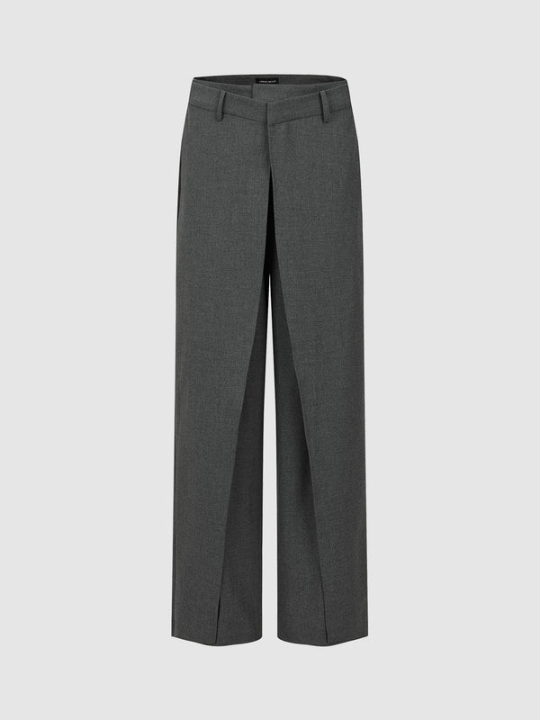 Tailored Wide-Leg Pants