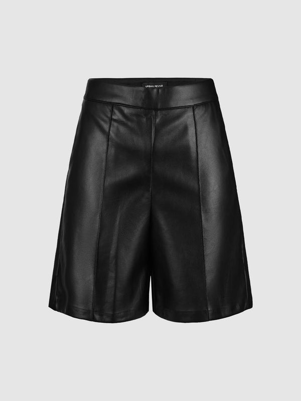 Vegan Leather Shorts