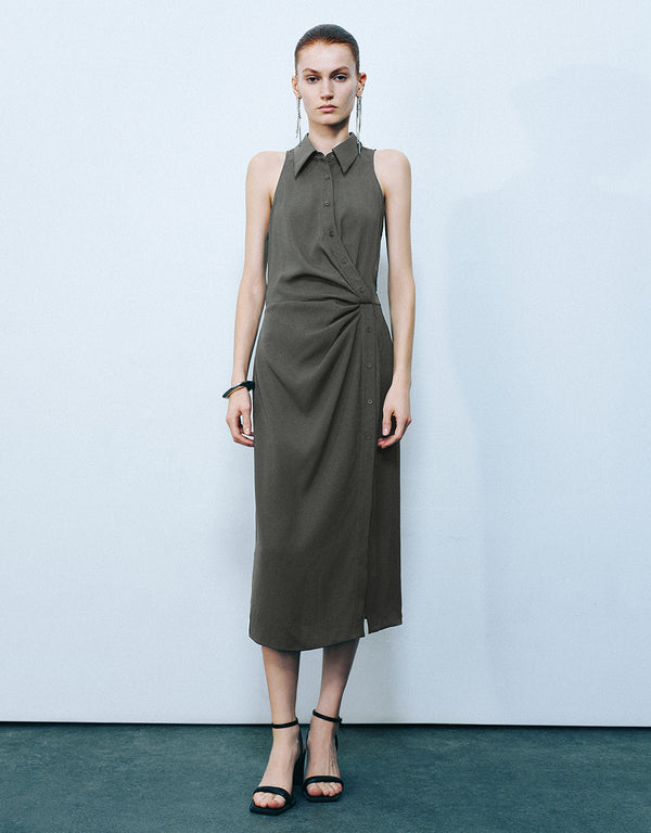 Sleeveless Straight Dress