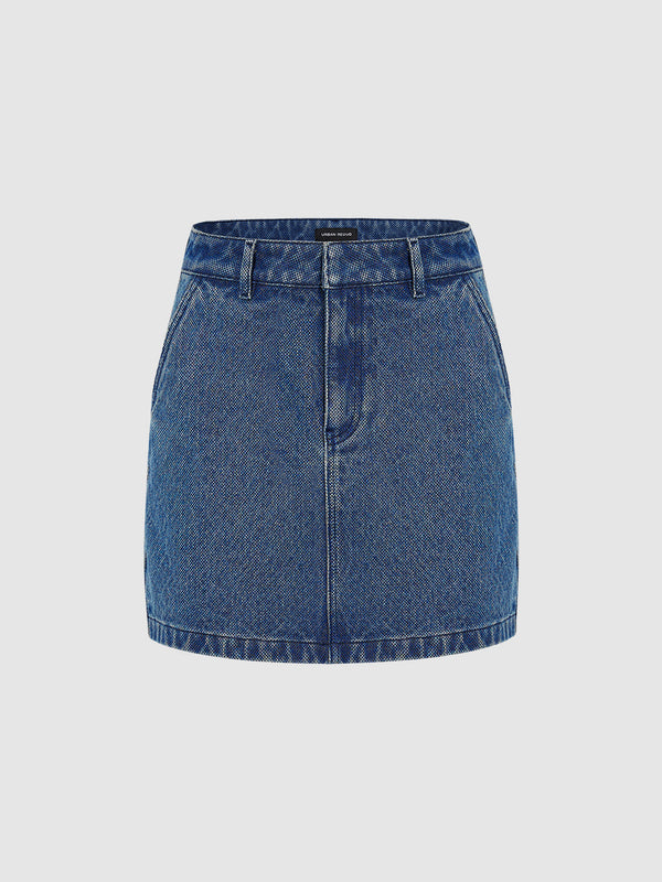 Midi Denim Skirt