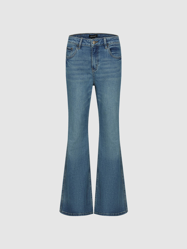 Skinny Flared Denim Jeans