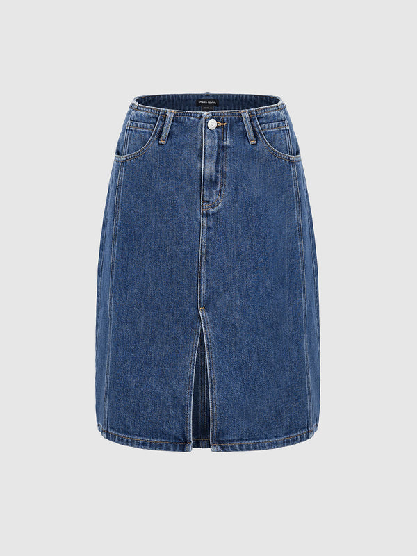 Midi Denim Skirts