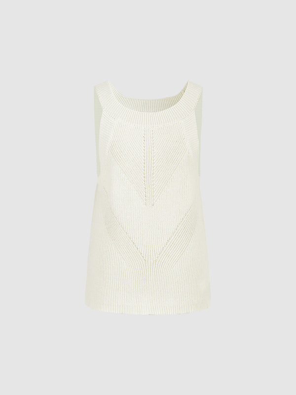 Halter Neck Knitted Tank Top