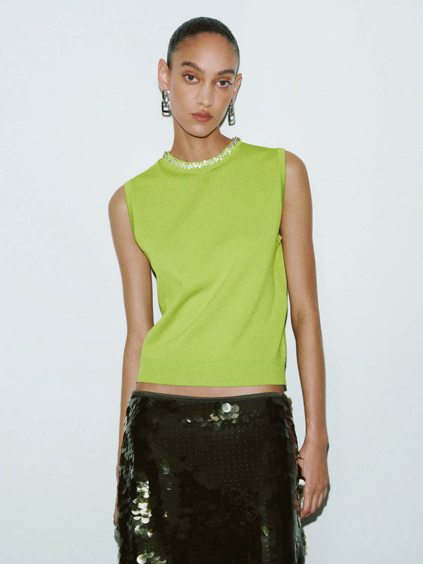 Knitted Sleeveless T-Shirts