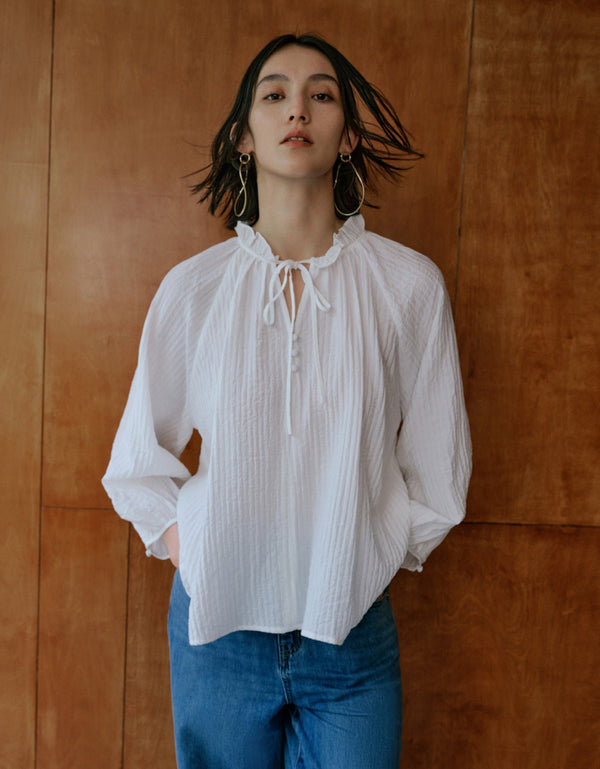 Raglan Sleeve V-Neck Overhead Shirt