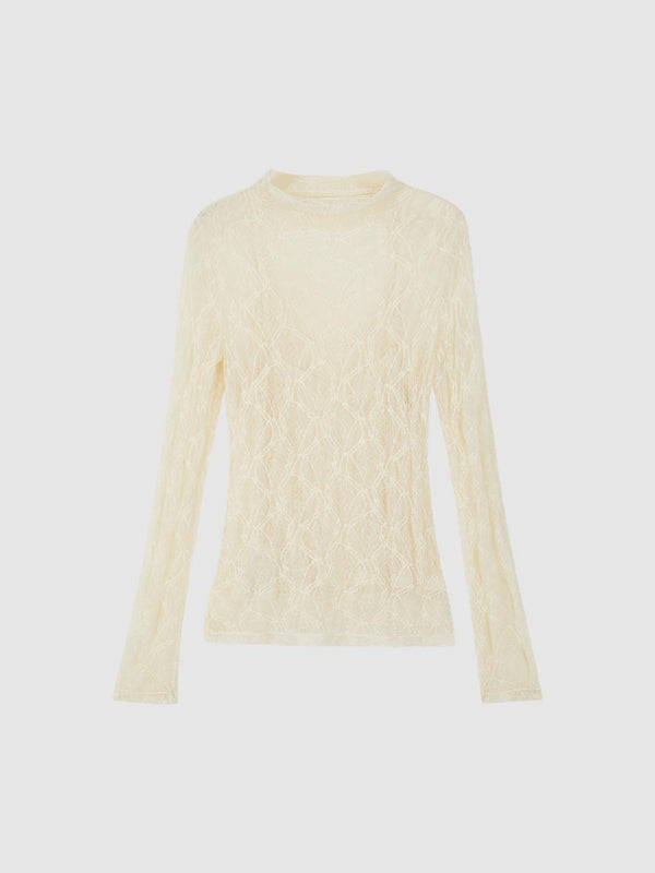 Slim Fit Laced Long Sleeve T-Shirts