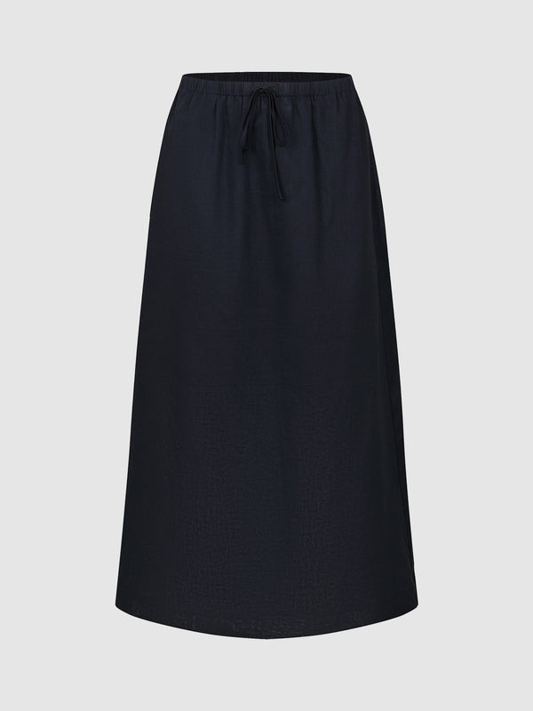 Midi A-Line Skirt