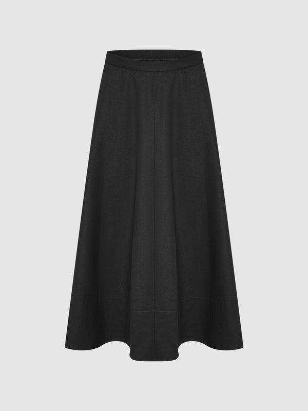Midi A-Line Skirt