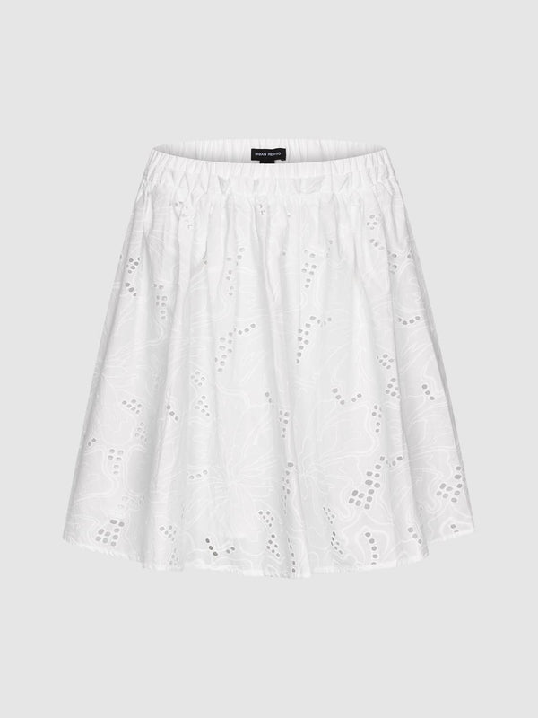 Pull-On A-Line Circle Mini Skirts