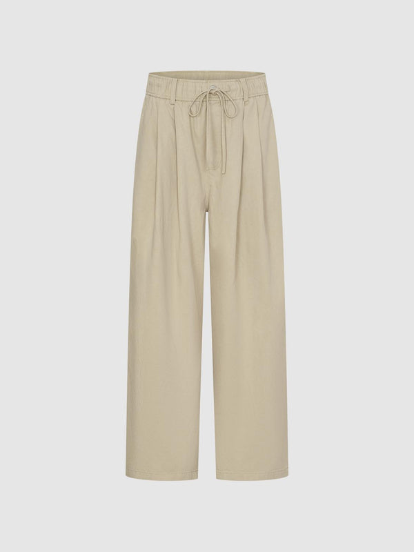 Drawstring Wide-Leg Pants