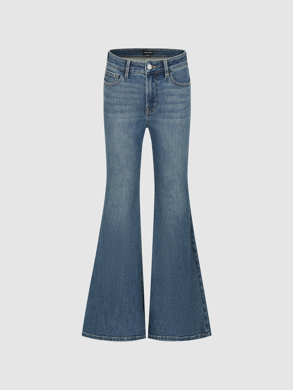 Skinny Denim Flared Jeans